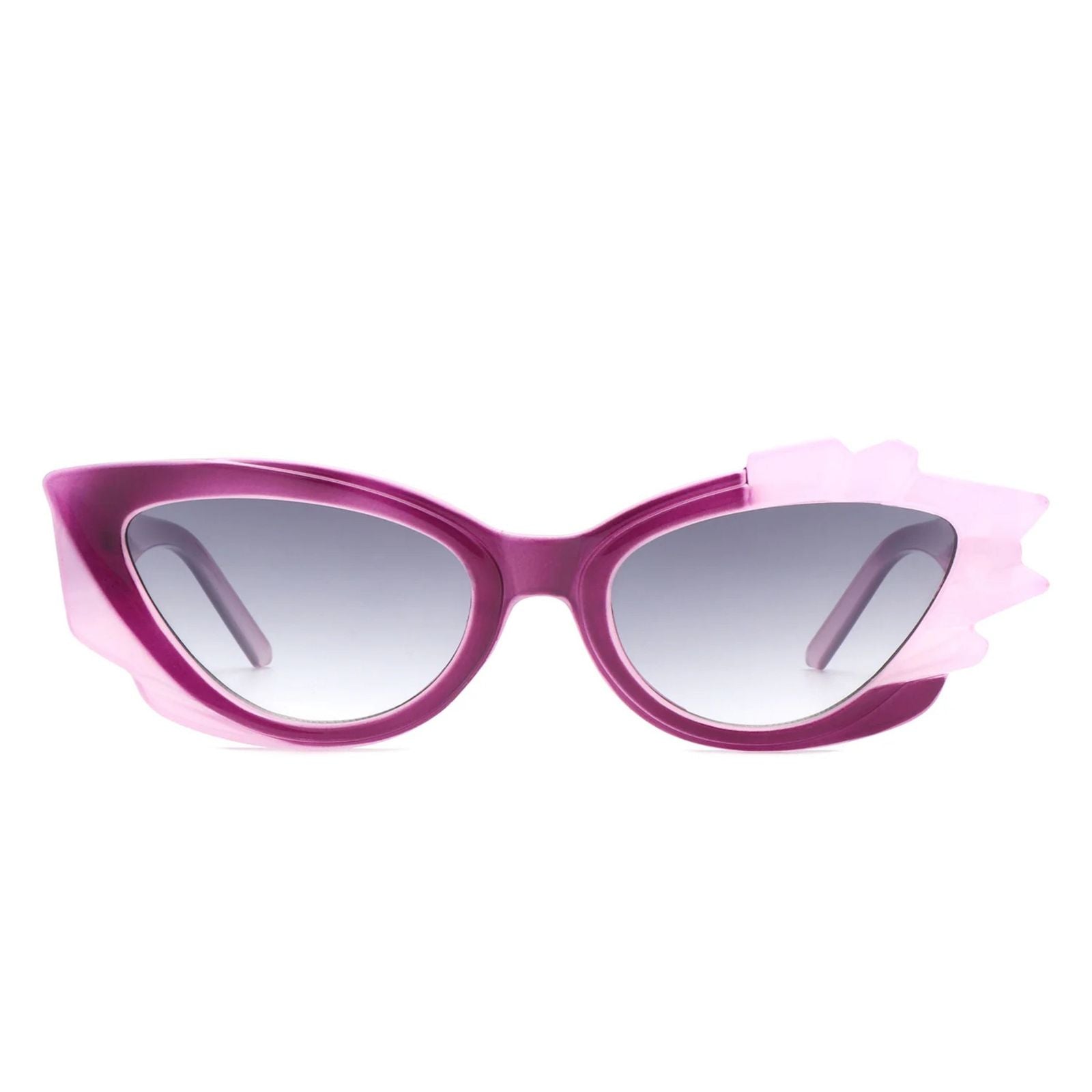 Sunglasses Purple Flame Irregular Cat Eye Women